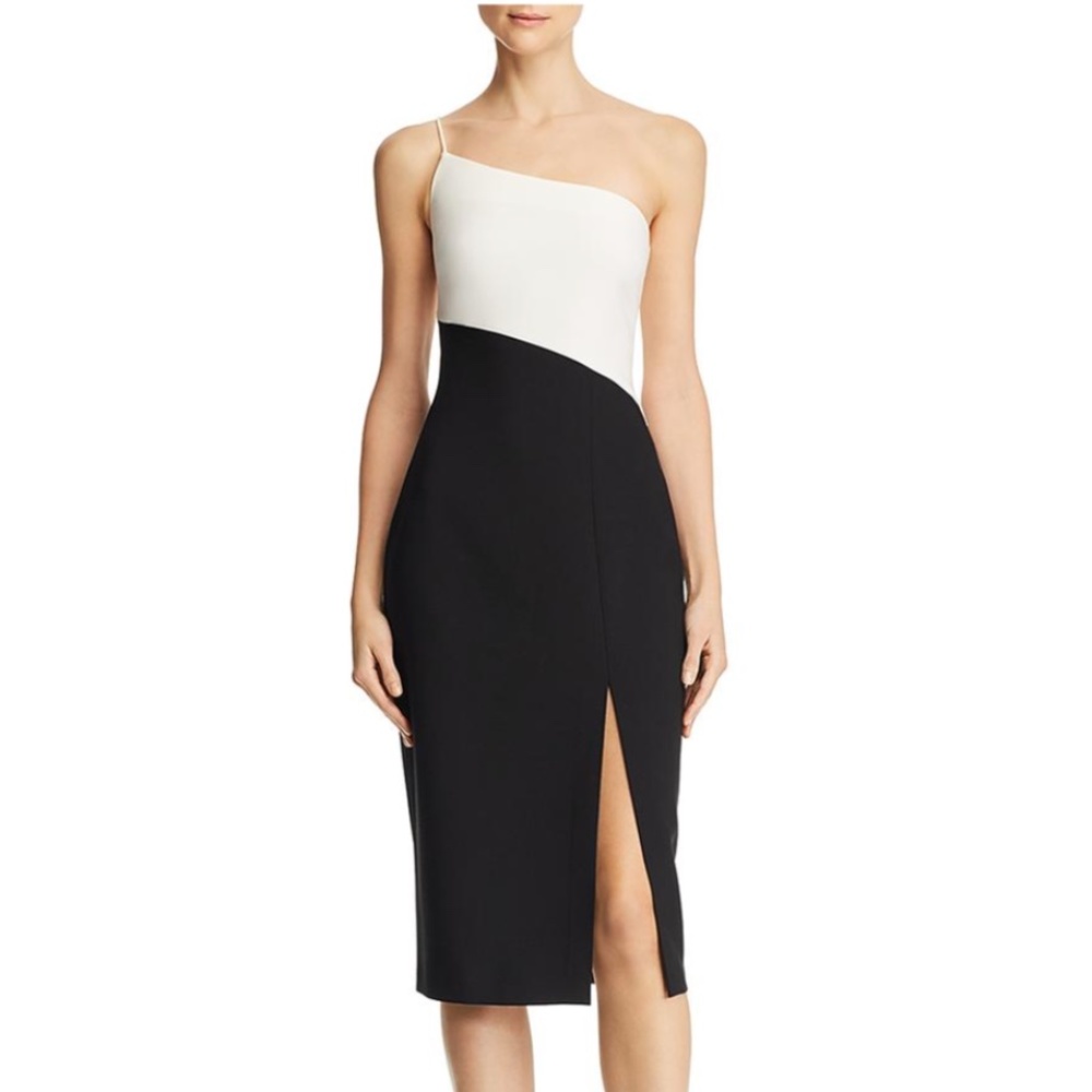 NWT Likely Colorblock One Shoulder Sheath Dress